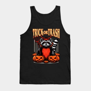 Trick or Trash Racoon Tank Top